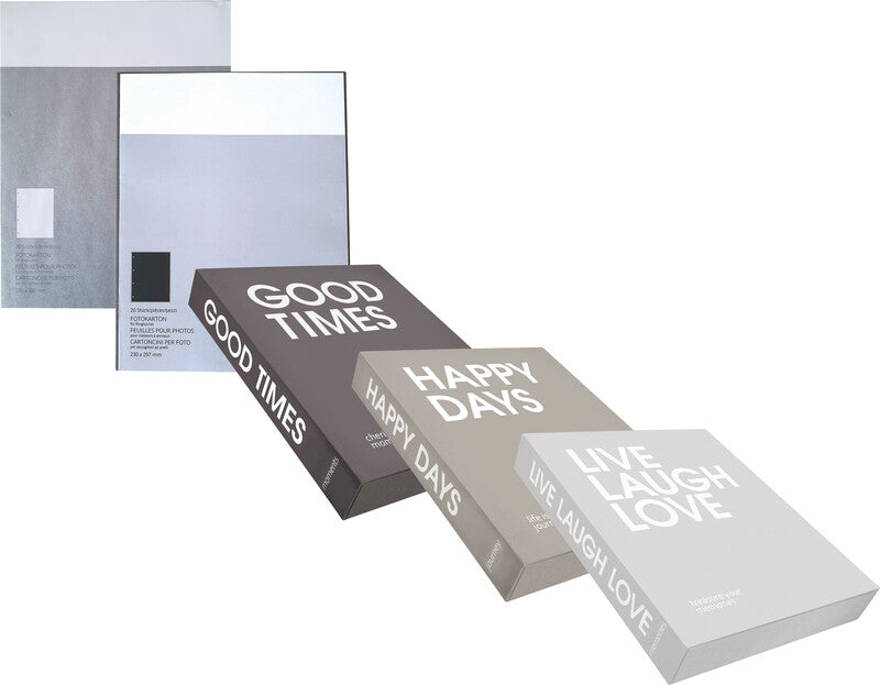 Eibert Fotoalbum – für 230 × 297 mm, schwarz, Papier