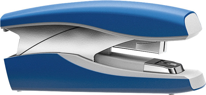 Leitz NeXXt Softpress – Hefter, 30 Blatt, Flat-Clinch, Oberlademechanik, geschlossene Heftung, blau