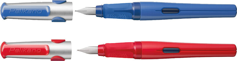 Pelikano Dark Legend – Federspitze M – für Rechtshänder – Schwarz, Blau – Patronen