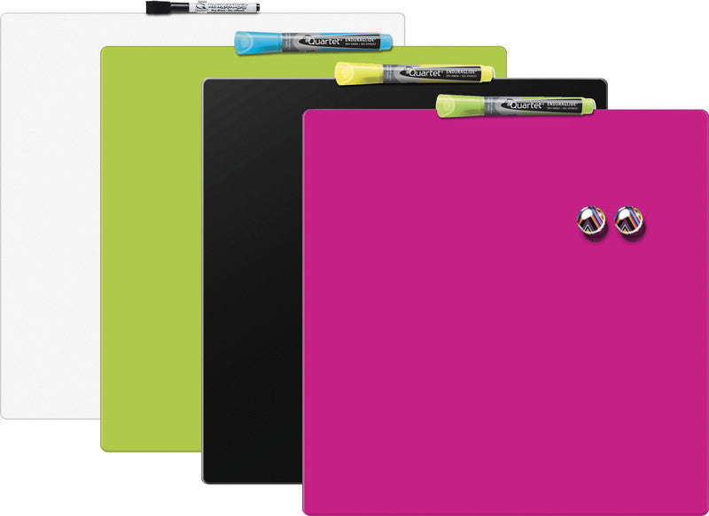 Rexel Whiteboard – 36 × 36 cm, magnetisch, Wandmontage, inkl. 1 Marker mit Löschpad, Montagesatz, Magnete