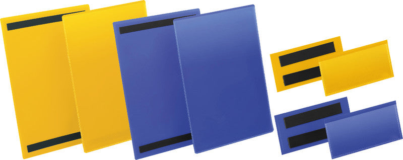 Durable Magnetclip – 210 × 297 mm, gelb, wiederablösbar, 50er-Pack