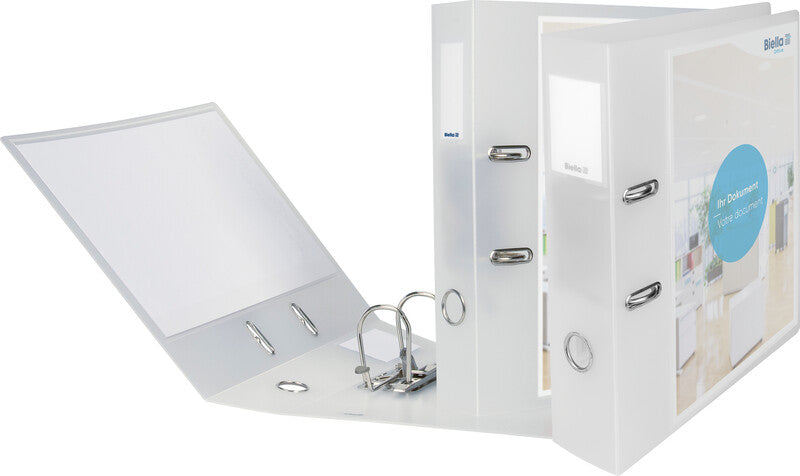 Biella Ordner Clear Creative #1 – A4 hoch – 2-Ring Hebelmechanik – transparent, mit Sichttasche
