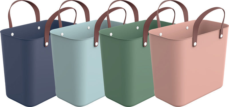 Rotho Einkaufstasche Multibag Style Albula – 25 l – 40 × 43 × 23,5 cm – Kunststoff – Dunkelblau Iris