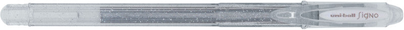 Uni-Ball Signo Sparkling – Tintenroller-Set, mit Kappe, 0,65 mm, silber/gold/orange u. a., 8er Etui