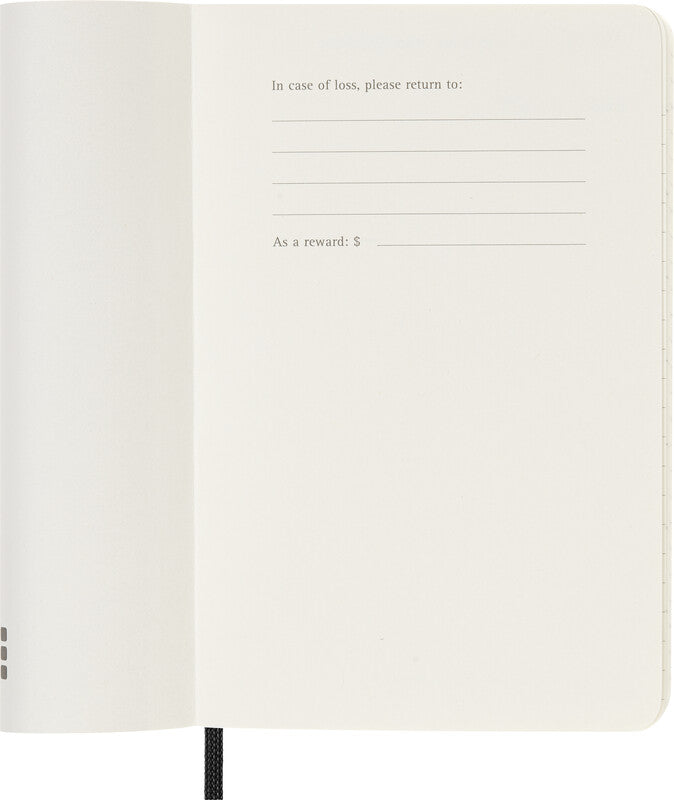 Moleskine Tagesagenda – 1 Tag pro Seite, gebunden, 9 × 14 cm, 2027, 1-Stunden-Takt, schwarz, FSC