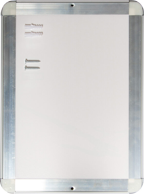 Q-connect Plakatrahmen – 240 × 325 mm, silber, wetterfest, für A4