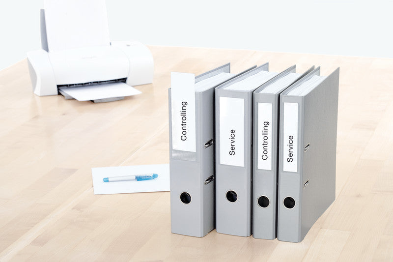 HERMA Schuletiketten – für Rückenbreite 4 cm – 28×143 mm, 225 Stk, 25 Bogen, Papier, nicht klebend