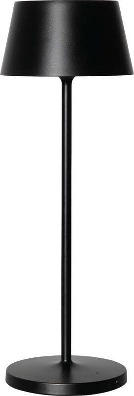 MAUL LED Tischleuchte Nina – Akku, USB-C & Ladestation, stufenlos dimmbar – 4000 K – 210 lm 3 W – Schwarz