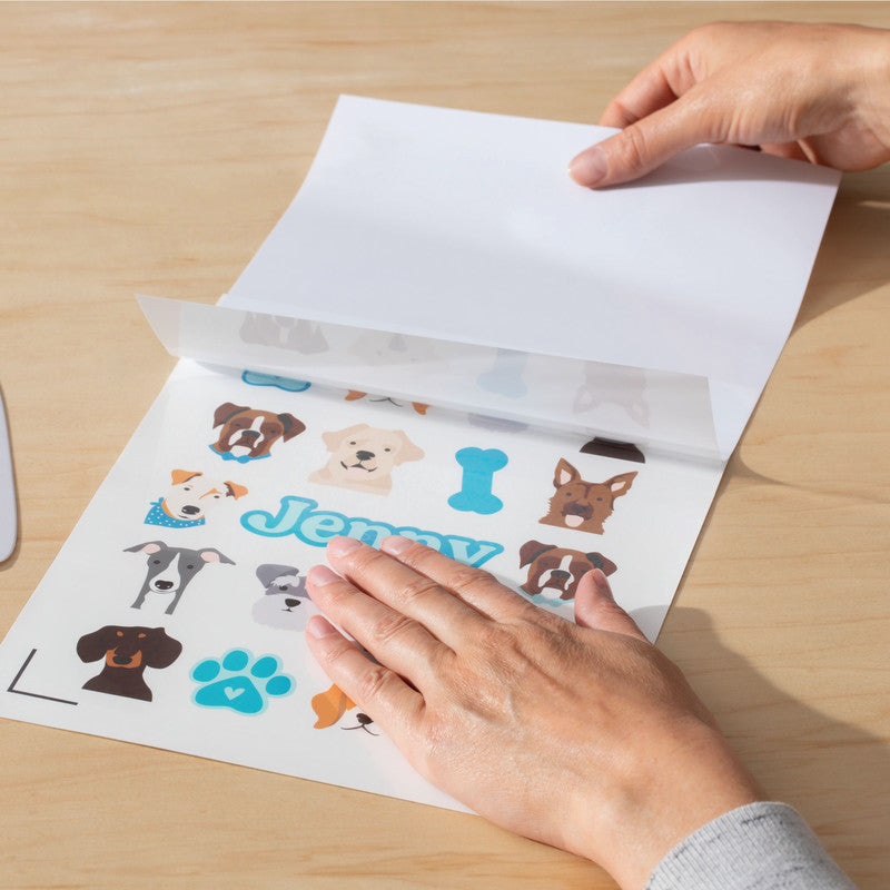 Cricut Stickerkarton Smart Paper – für Cricut Maker, Explore 3 und Joy Xtra – A4 – weiss – 6 Stk.
