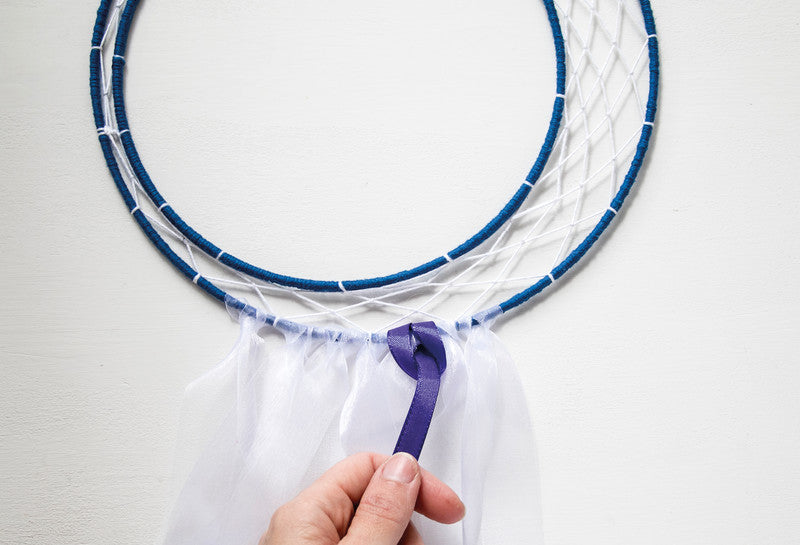 Deko-Ring, Metall, Weiss, Ø 25 cm, Drahtstärke 3 mm