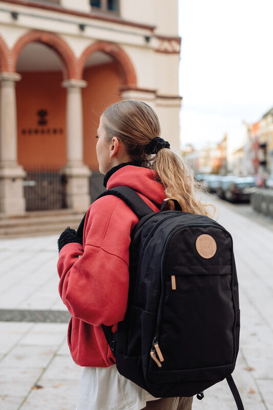 Beckmann Urban Rucksack – schwarz – 30,0×48,0×22,0 cm – recycelte Materialien