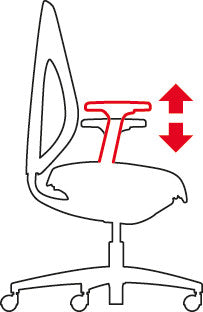 Giroflex Bürostuhl 40 – Sitzhöhe 37,5–51,5 cm, 110 kg, schwarz