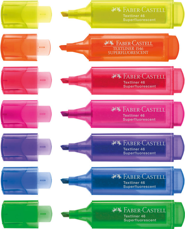 Faber-Castell Blauer Textmarker – Keilspitze, 1–5 mm, nachfüllbar