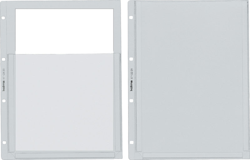 Kolma Sichtmappe A4 – transparent, Kunststoff, glänzend, 100 µm, 25er-Pack