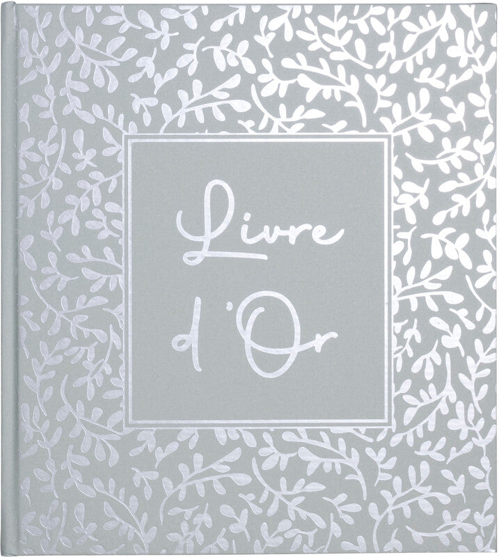 Exacompta Authentisches Gästebuch – 210 × 190 mm – 140 Seiten – gebunden, Kartoneinband, Salbei