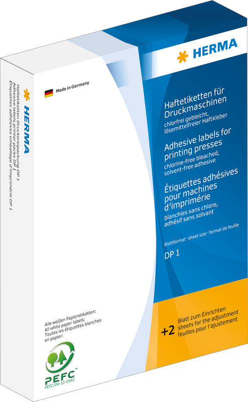 HERMA Haftetiketten, 52 mm × 100 mm, weiss, Papier, stark haftend, 1000 Etiketten