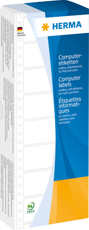 HERMA Druckeretiketten, 102 mm × 48 mm, weiss, Papier, permanent, 2000 Etiketten