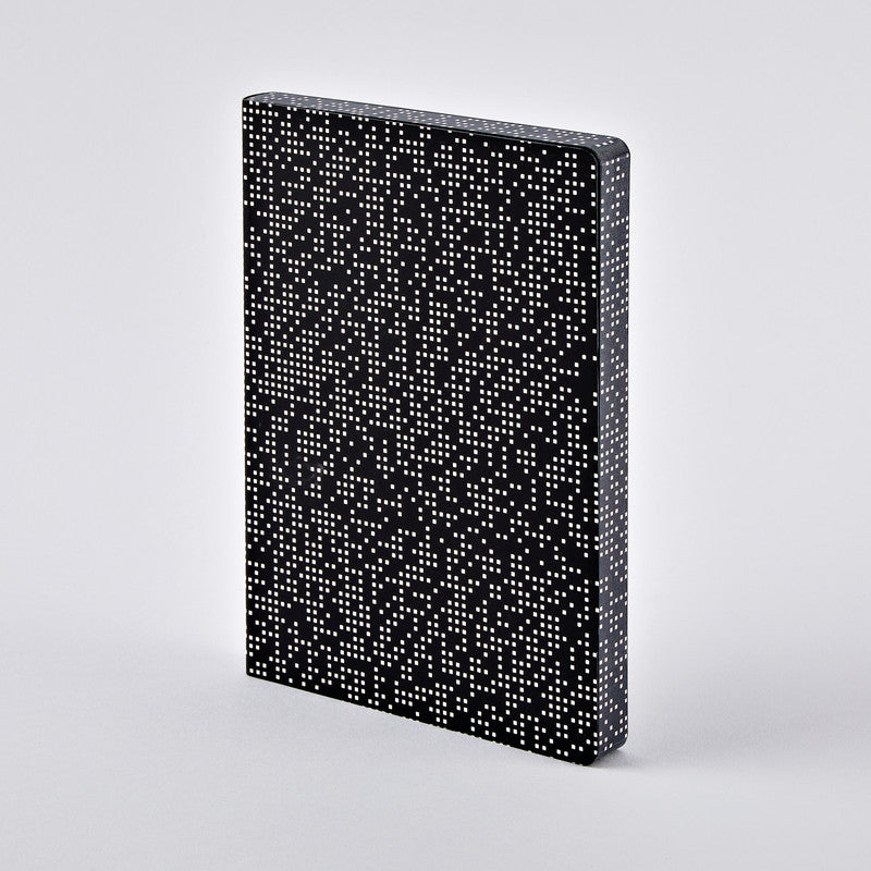 nuuna Notizbuch Graphic L, A5, 256 Seiten – schwarz, weiss
