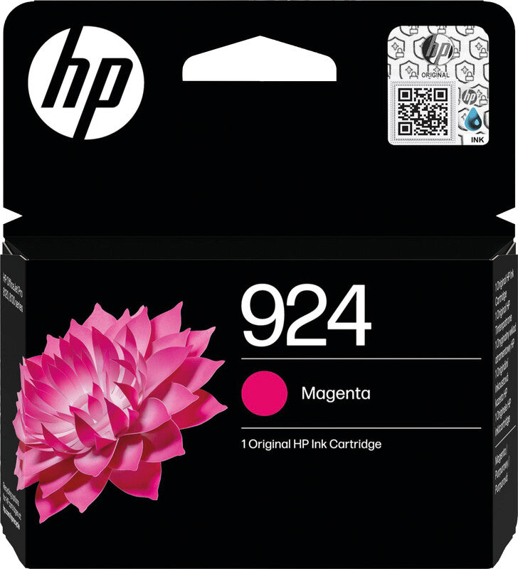 HP 924 Magenta Tintenpatrone (Original) – 400 Seiten – für HP OfficeJet Pro 8120e/8130e/8135e