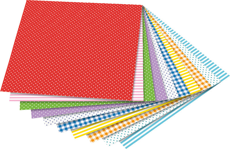 Folia Faltblätter – 200 × 200 mm – 80 g/m² – sortiert – 50 Blatt