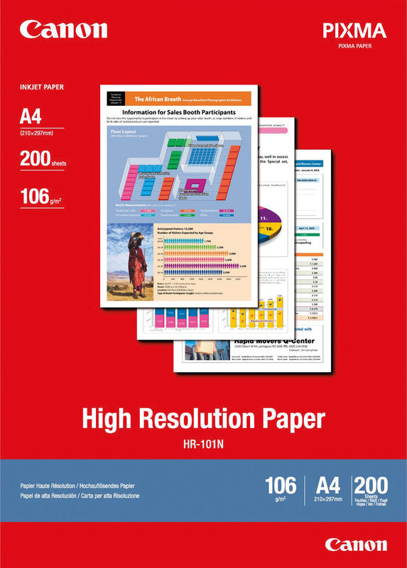 Canon Fotopapier – matt, A4, 106 g/m², 200 Blatt – für Canon BJC/S/MultiPass