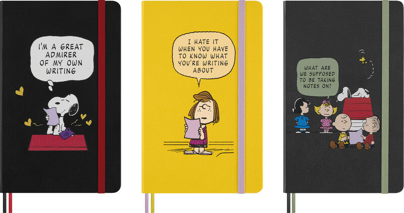 Moleskine Notizbuch Limited Edition PEANUTS, 130 × 210 mm, liniert, Leimbindung, 176 Seiten – blau