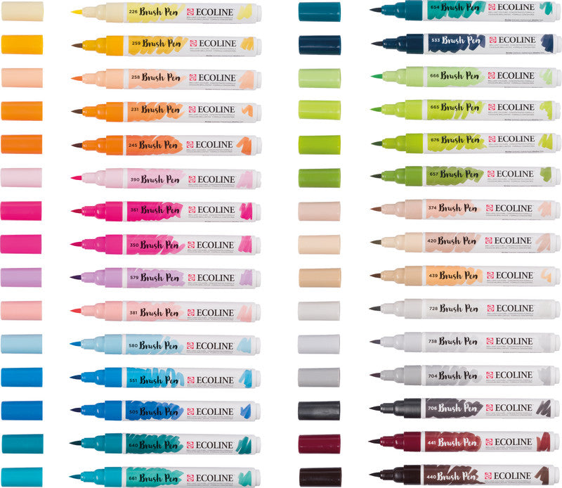 Talens Ecoline – Filzstifte, auswaschbar, 30 Farben