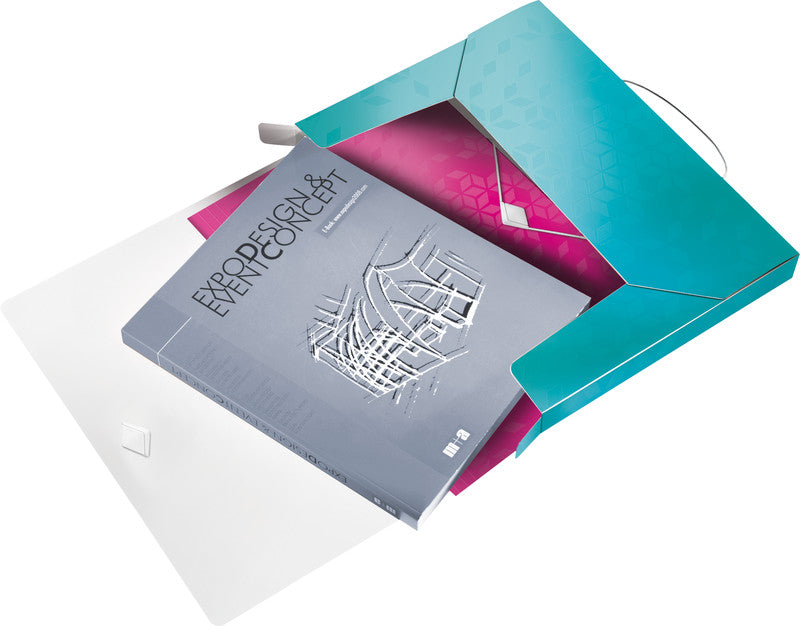 Leitz Aktenordner WOW – Blau, Kunststoff