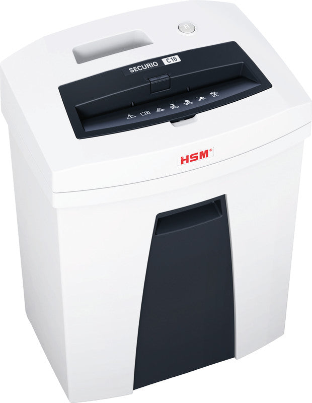 HSM Securio C16/3,9 – Aktenvernichter, DIN P-2, Streifenschnitt 3,9 mm, 14 Blatt, 25 l, A4