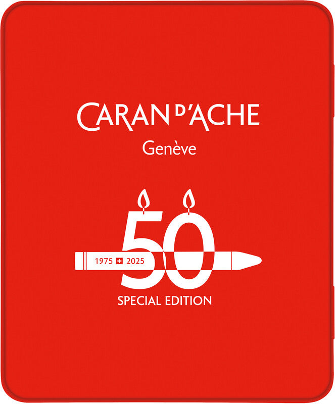 Caran d-Ache Caran d'Ache – Neocolor II – Wachsmalkreiden – Set – 10 Farben, Sonderedition in Metallschachtel