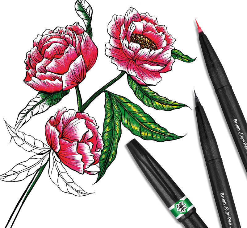 Pentel Filzstifte, Strichbreite 0,03–2 mm, auswaschbar, 1 Stk.