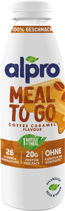 Alpro Proteingetränk Kaffee & Karamell Flasche – 500 ml