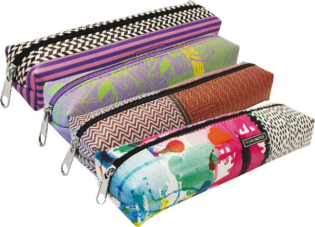 Makenotes Buntes Grunge Etui, leer – Kunstleder – 22 × 3,5 × 6,5 cm