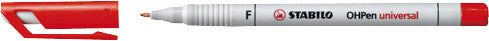 STABILO Non-Permanent-Marker OHPen universal – fein 0,7 mm – sortiert – 4er-Set – trocken abwischbar