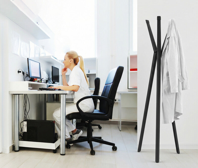 Durable Garderobenständer – Aluminium – Schwarz – 1'600 mm