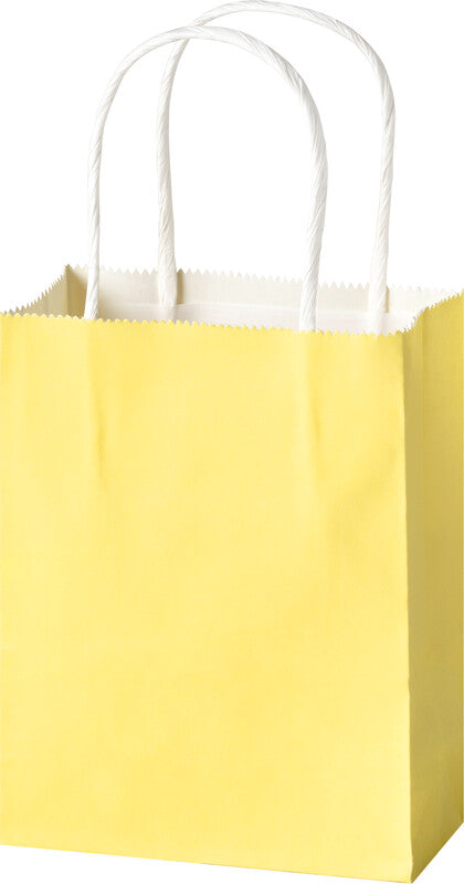 Folia Tragetasche – Kraftpapier, gedrehte Papierkordel – 10 Stk. – 120 × 150 × 55 mm