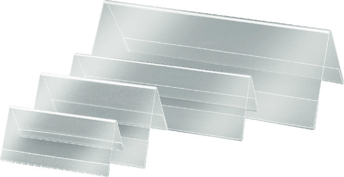 Sigel Tischaufsteller – 100 × 60 mm, transparent, 10er-Pack