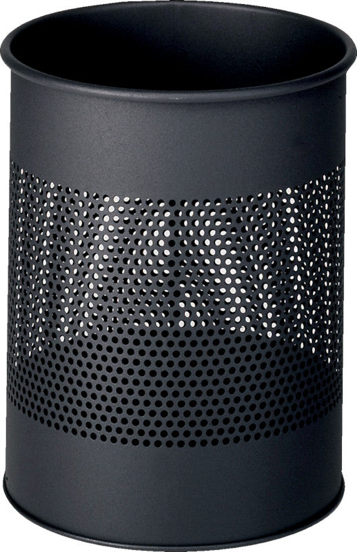 Durable Papierkorb – 15 l – Metall, schwarz