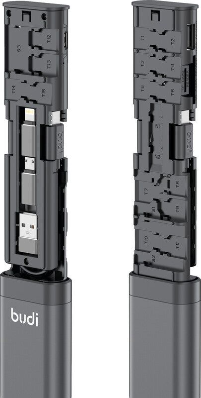 Budi Kartenleser – USB 3.2 Gen 1 (5 Gbit/s), SD/microSD/Nano-SIM (3/15/2), für Windows/Mac/Linux