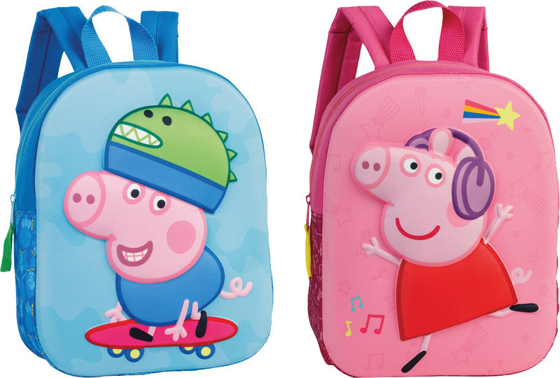 Fabrizio Kindergartenrucksack Peppa Pig – Blau – 23,0×29,0×10,0 cm – Verlängertes Produktleben