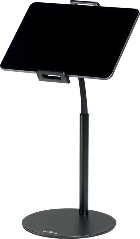 Durable Twist Tablethalter – für Tablets und Handys 4,7–13", Stahl/Kunststoff, schwarz