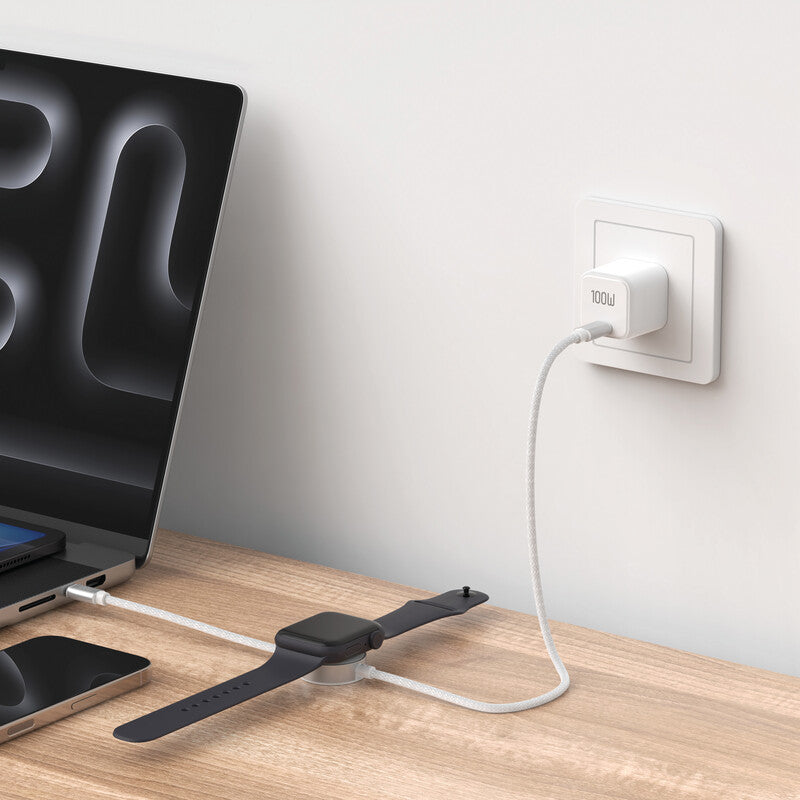 Budi USB-C auf USB-C Kabel – 1,5 m – Weiss – für Apple Watch und USB-C-Geräte