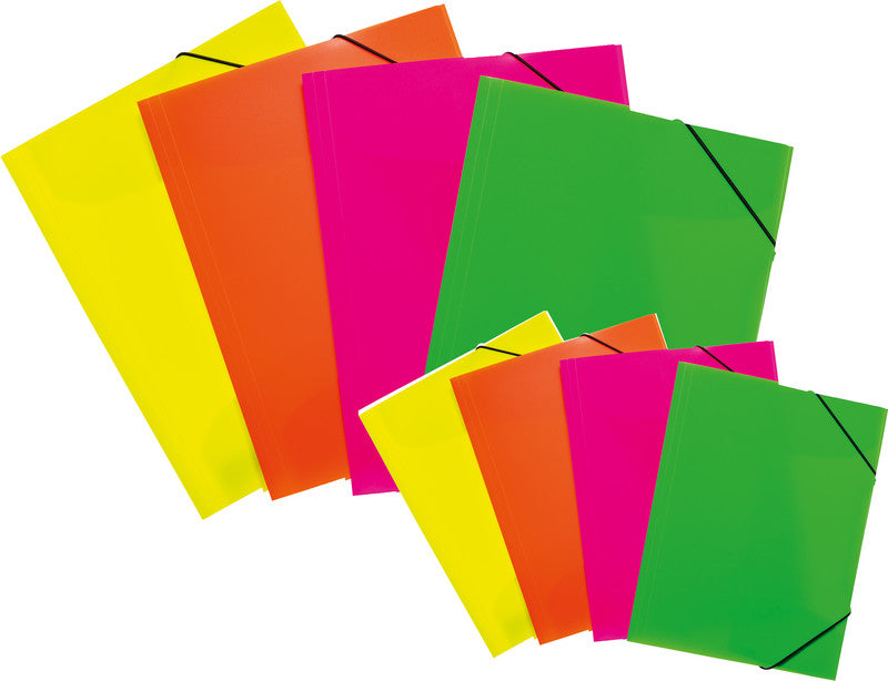 HERMA Sammelmappe für A4, Kunststoff, Gelb, mit Gummizug