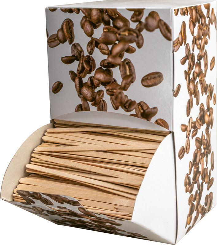 Rührstäbchen aus Holz (Birke), 11 cm – kompostierbar – 2'000 Stück
