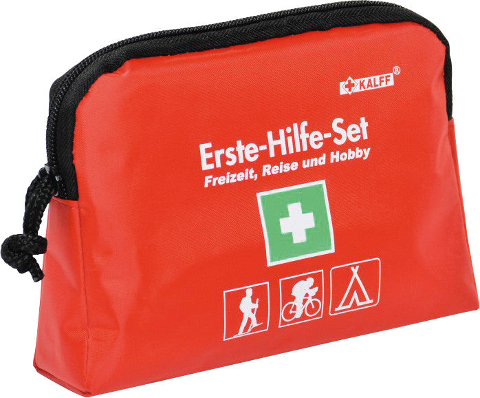 Kalff Erste-Hilfe-Set – für Reisen – Rot – Nylon – 170 × 120 × 40 mm