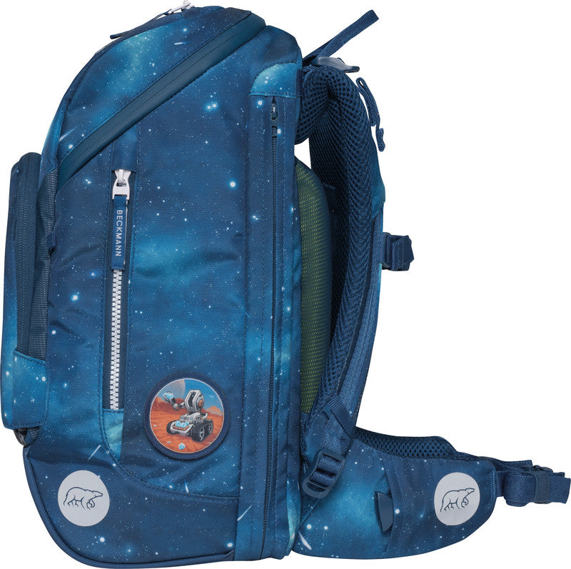 Beckmann Schulrucksack Active Air Flx – 6-teilig – Space Mission – recyclingfähig