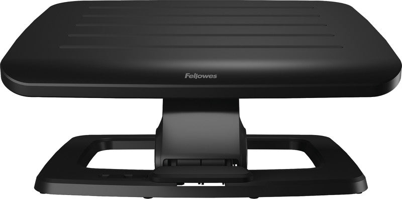 Fellowes Fussstütze Hana – 45 × 21,8 × 17,5 cm, Aluminium/Esche, schwarz