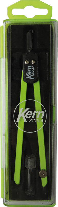 KERN Zirkel – Schenkellänge 13,5 cm, Radius 15 cm, Messing, farbig sortiert