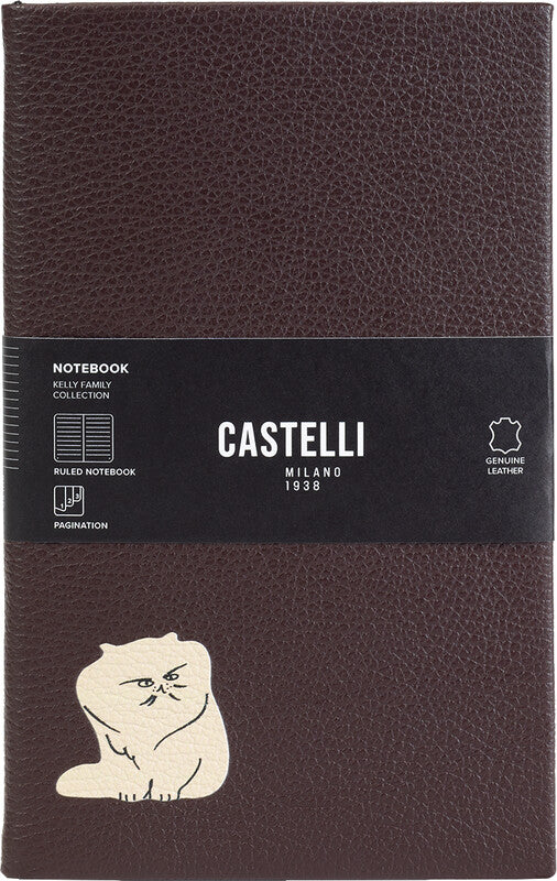 Castelli Notizbuch – A5 – 192 Seiten – 80 g/m² – gebunden, Lesezeichen, nummerierte Seiten, mehrfarbig