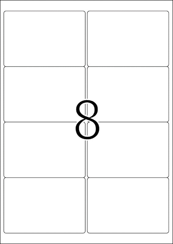HERMA Adressetiketten, 99 mm × 68 mm, weiss, Papier, permanent, 25 Blatt (200 Etiketten)
